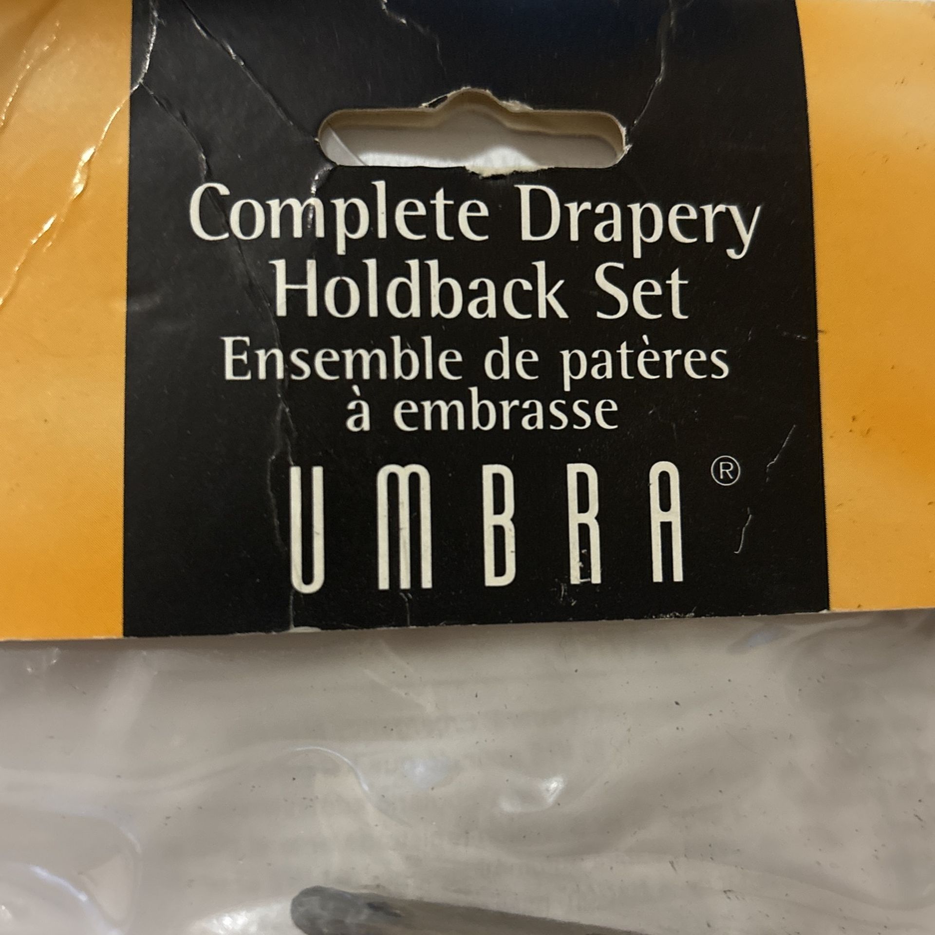 Drapery Draw Back Set - Bronze 