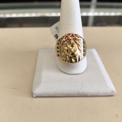 14k Solid Gold Jesus Ring 10 Grams Size 13 Layaway Available 10% Dwon If You Interested Please Make Sure You Ask For Maribel Thank You 