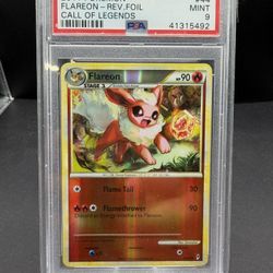Pokemon Cards: Call of Legends Reverse Holo: Flareon 44/95 PSA 9