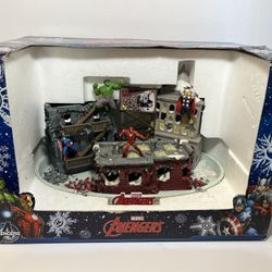 Marvel Avengers LED Illuminated Holiday Street Scene