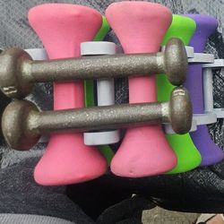 Small Weight Set With Rack And Ankle/wrist Wts