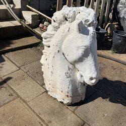 Cement Horse Head