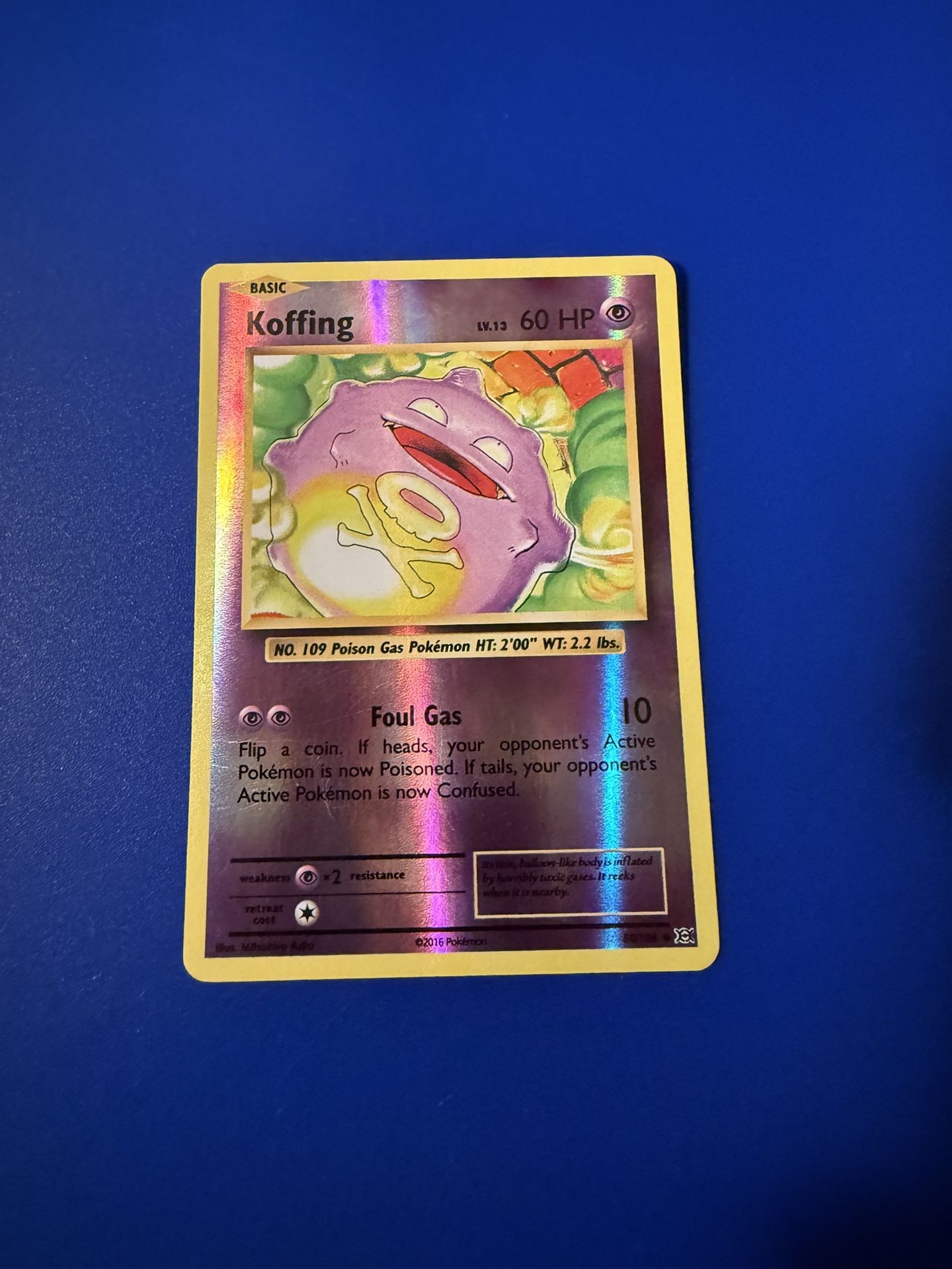 Koffing [Reverse Holo] #50 Pokemon Evolutions 
