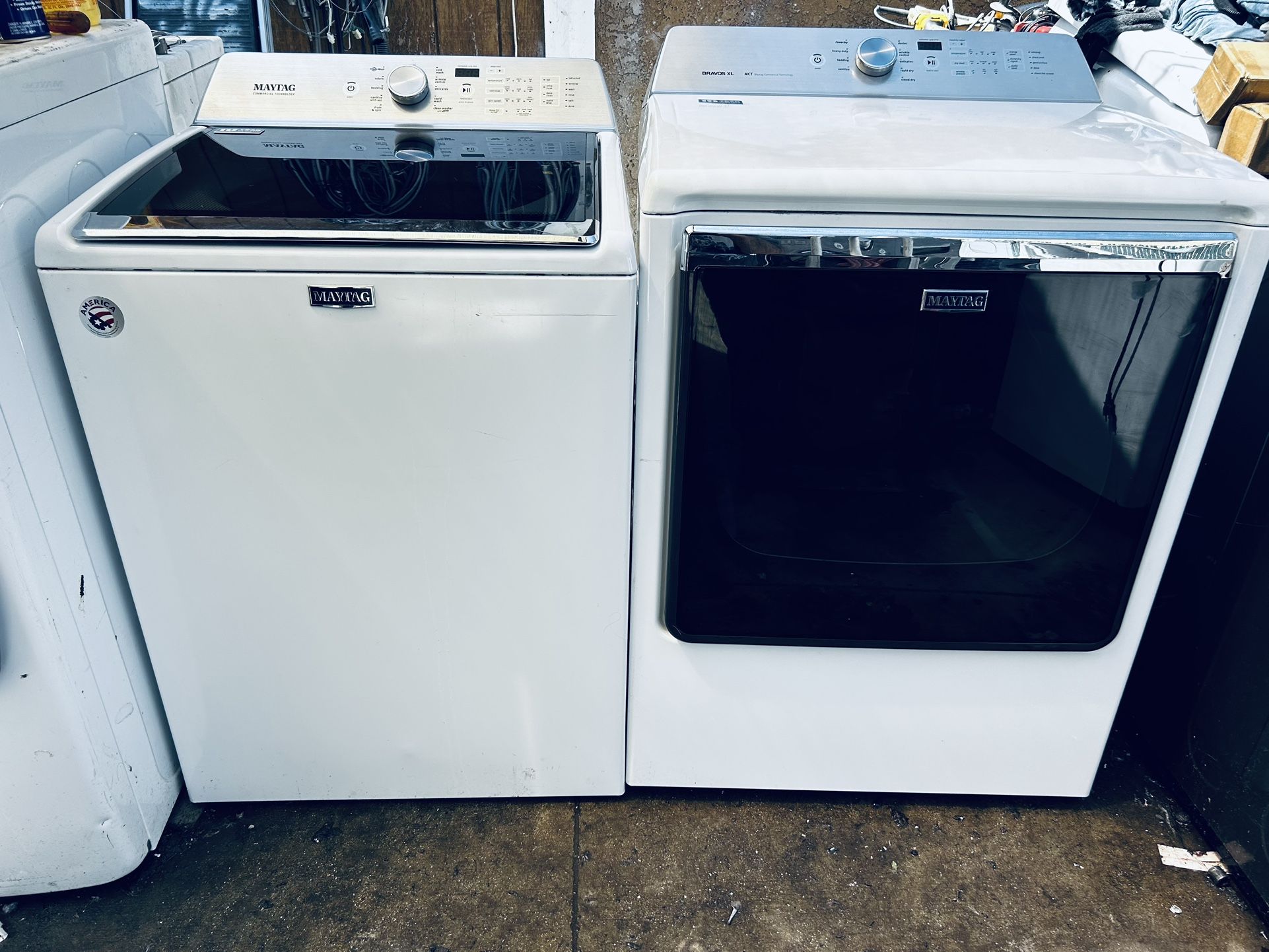 MAYTAG. WASHER. AND GAS DRYER