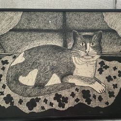 ###### Pen & Ink Kitty Cat Illustration #####