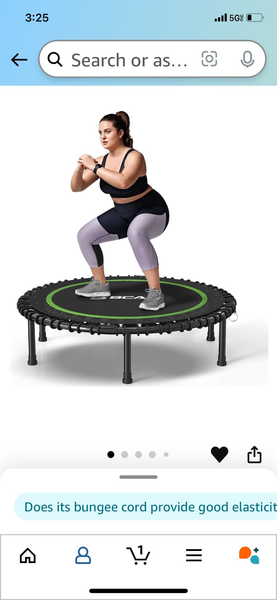 Exercise trampoline