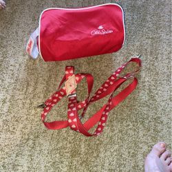 Vintage Old Spice Bag And Suspenders. Both Like New Sold As Set For 20$