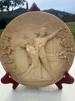 VTG Madama Butterfly Collector Plate Handmade Limited Edition