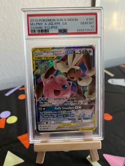 PSA 10 Mega Lopunny & Jigglypuff GX 165/236