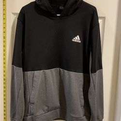  ADIDAS Aeroready Designed to Move Sport Motion Logo Hoodie Jacket - LARGE