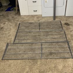 3 Metal Wall Shelves 