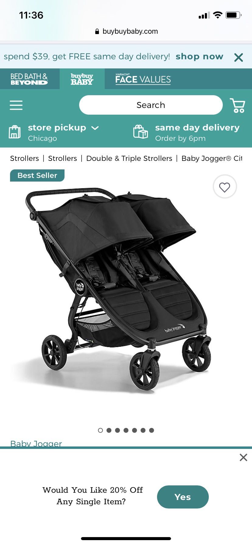 City Mini Double Stroller 