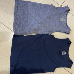 2 Boy Organic H&M Tanks Size 6-8