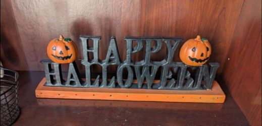 Happy Halloween Tabletop Sign Decoration