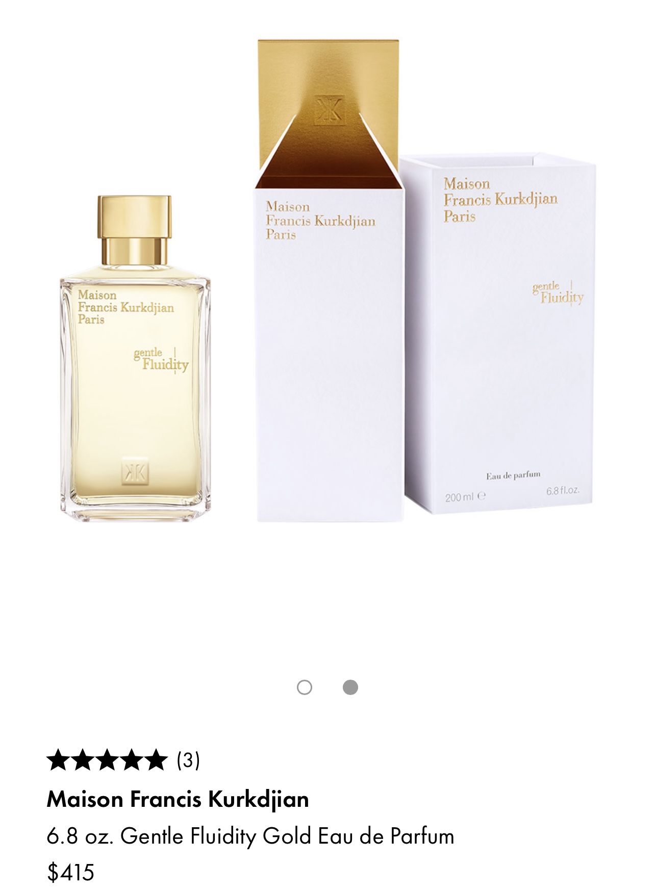 Cologne Maison Francis Kurkdjian / Gentle Fluidity Parfum 6.8 Oz