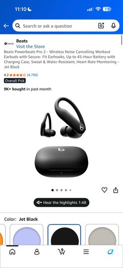 Beats Earbuds--PowerBeats Pro 2 A2453