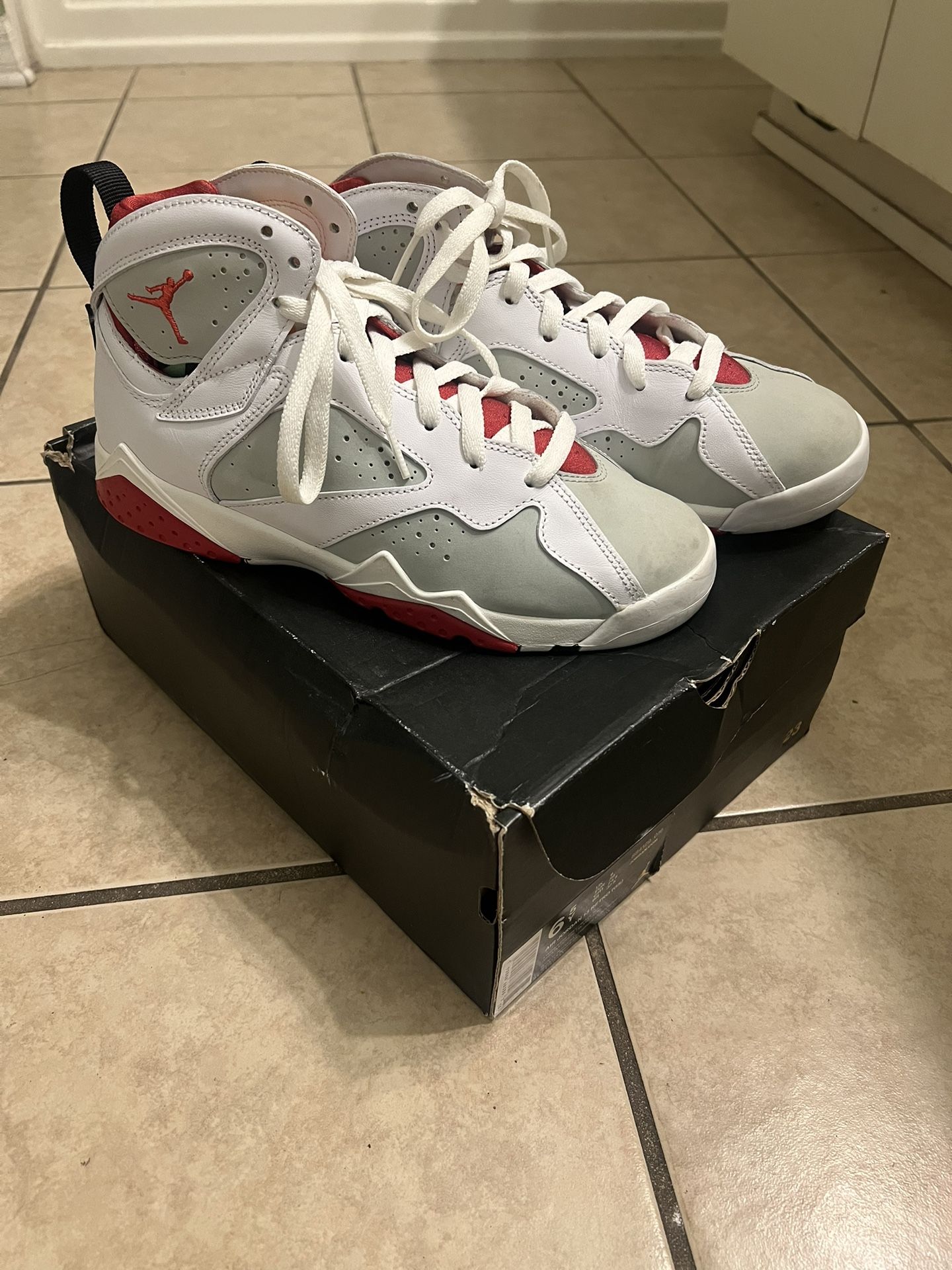 Size 7 Air Jordan 7 Retro 2015 Hare 304775 125 - joarbit.com