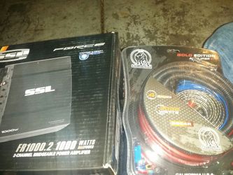 1000 watts amp and cables