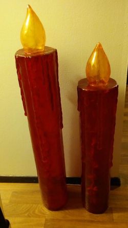 Candle set very big light up too