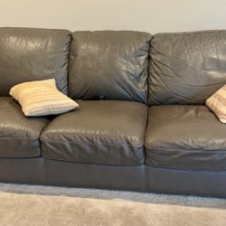 Macy’s Leather Sofa and Loveseat