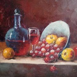 VINTAGE OIL PAINTING ON CANVAS UNFRAMED EXCELLENT VINTAGE CONDITION 24" X 20" $50.00