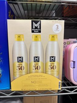 Member's Mark SPF 50 Sunscreen Spray 3-Pack
