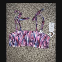 NWT WOMENS BIKINI TOP SHIRT LARGE