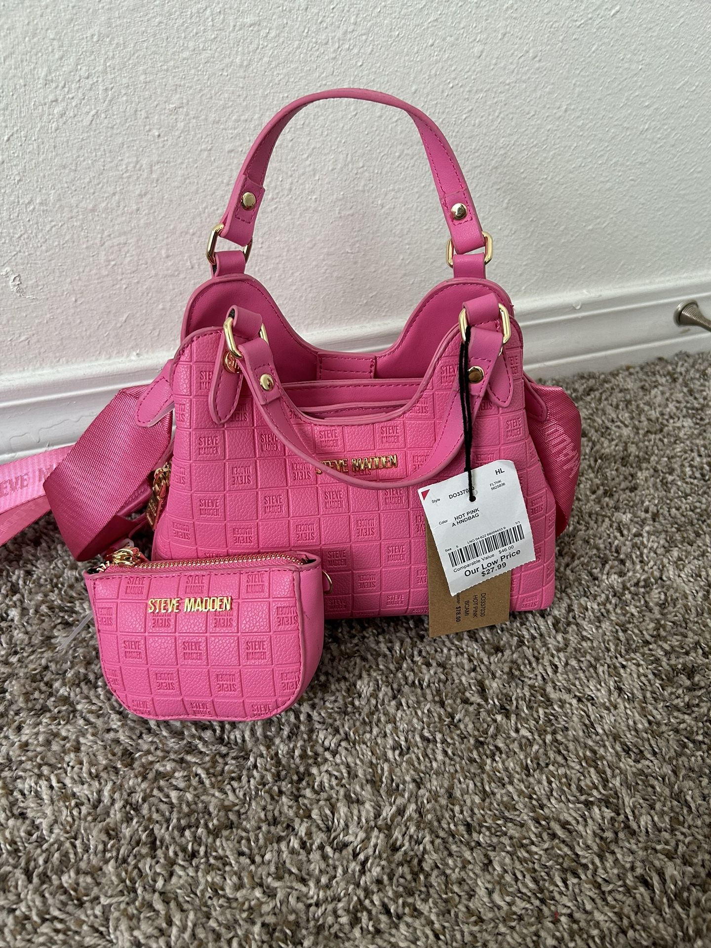 pink 2 piece SM purse set