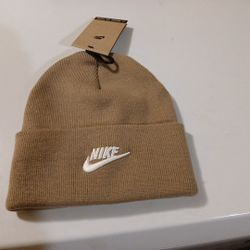 Men's Nike Peak Futura Winter Beanie Khaki White Brand New