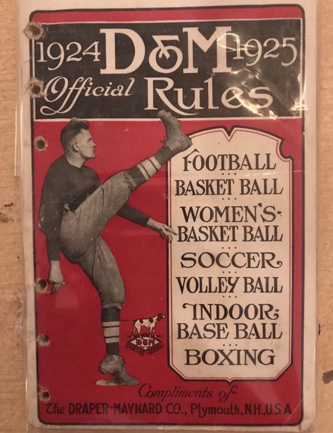 1924 Sports Rules Book