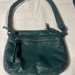 Super Soft Faux Ostrich Leather Shoulder Bag