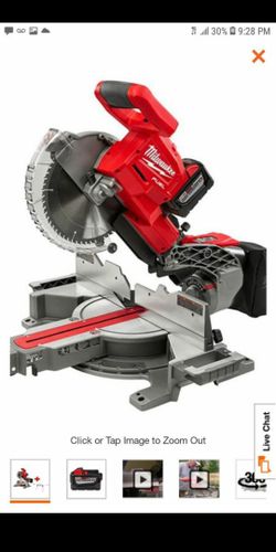 *FIRM PRICE* NEW MILWAUKEE FUEL 10" DUEL BEVEL SLIDING MITER SAW WITH 9.0 HD BATTERY & RAPID CHARGER