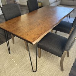 Midcentury Modern Dining Table + Chairs