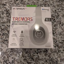 NEW Morpheus Tremors On-Ear Wireless Bluetooth Headphones With Built In Mic