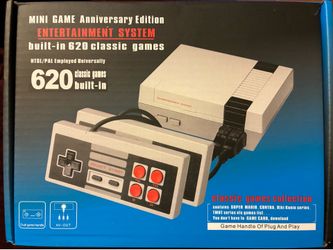 Mini Game Anniversary Edition 620 Classic Games, Dual Controllers, AV-Out, Plug and Play