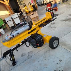 DEWALT 32 Ton 277cc 9.5HP Kohler Engine Horizontal/Vertical Full Beam Hydraulic Log Splitter, Auto Return/Integrated Log Cradle