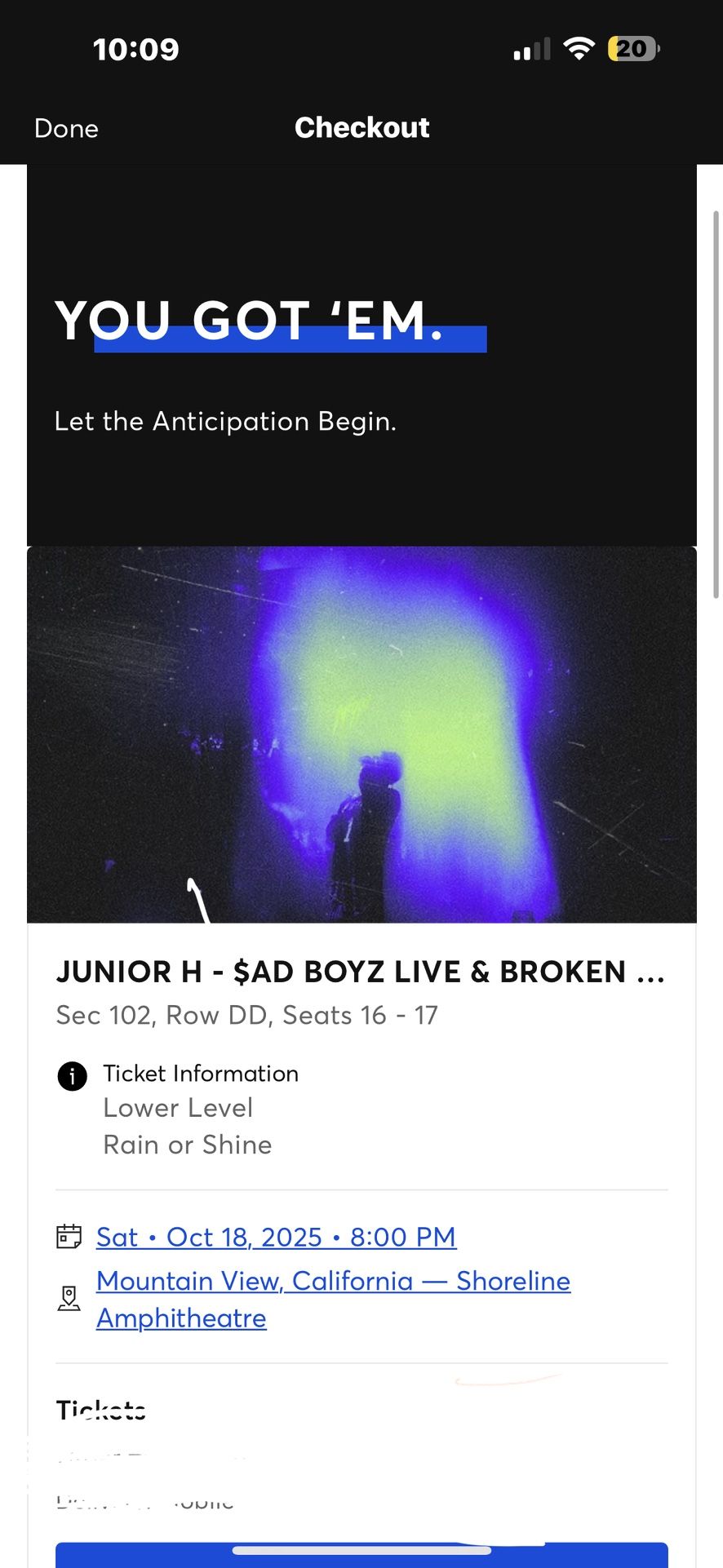 Junior H Tickets