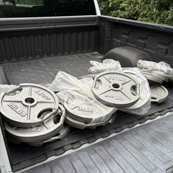 35 pound 2” Olympic Weight Plates ($55 Per Pair)