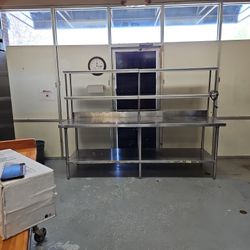 Stainless Steel 8ft Table And Pass Through 