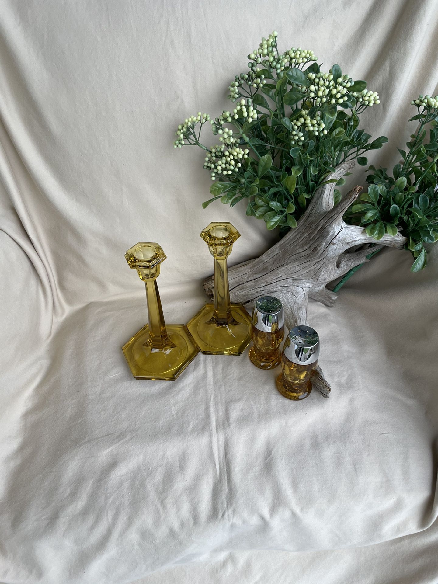Salt & Pepper Shakers & Candle Holders