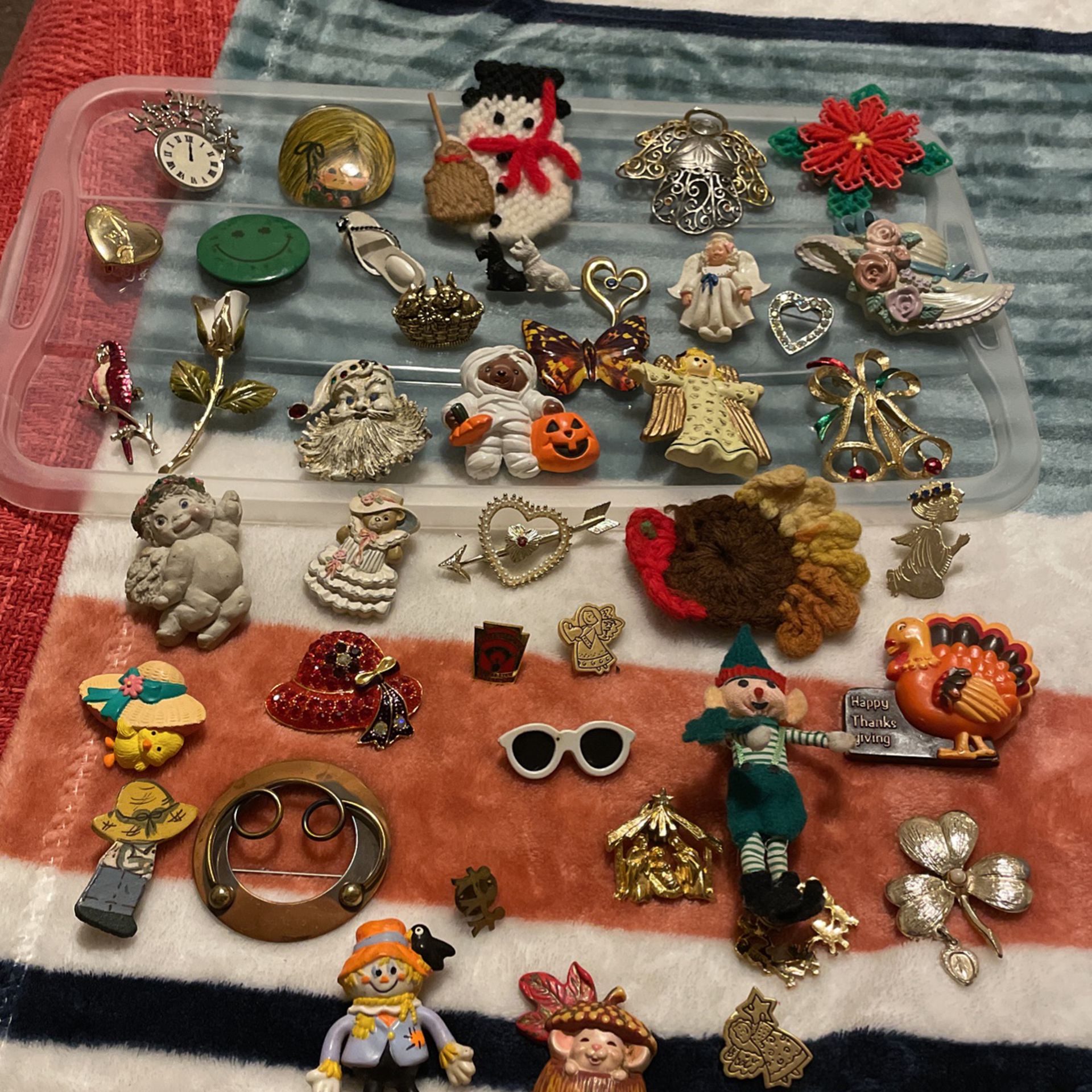 Set Of Brooches