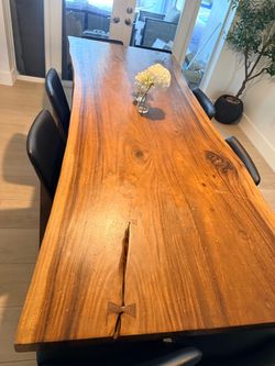 Live edge wood table - pre loved