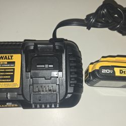 Dewalt 20v 6ah FAST charger and 2ah Battery.