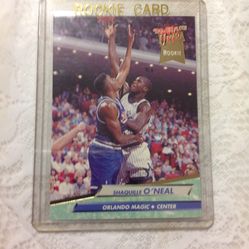 1992 - 93 SHAQUILLE  O'NEAL FLEER  ULTRA  ROOKIE  CARD  # 328