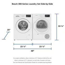  Brand New, Dryer (Bosch 300 Series)