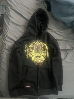 size M men affliction vintage zip up