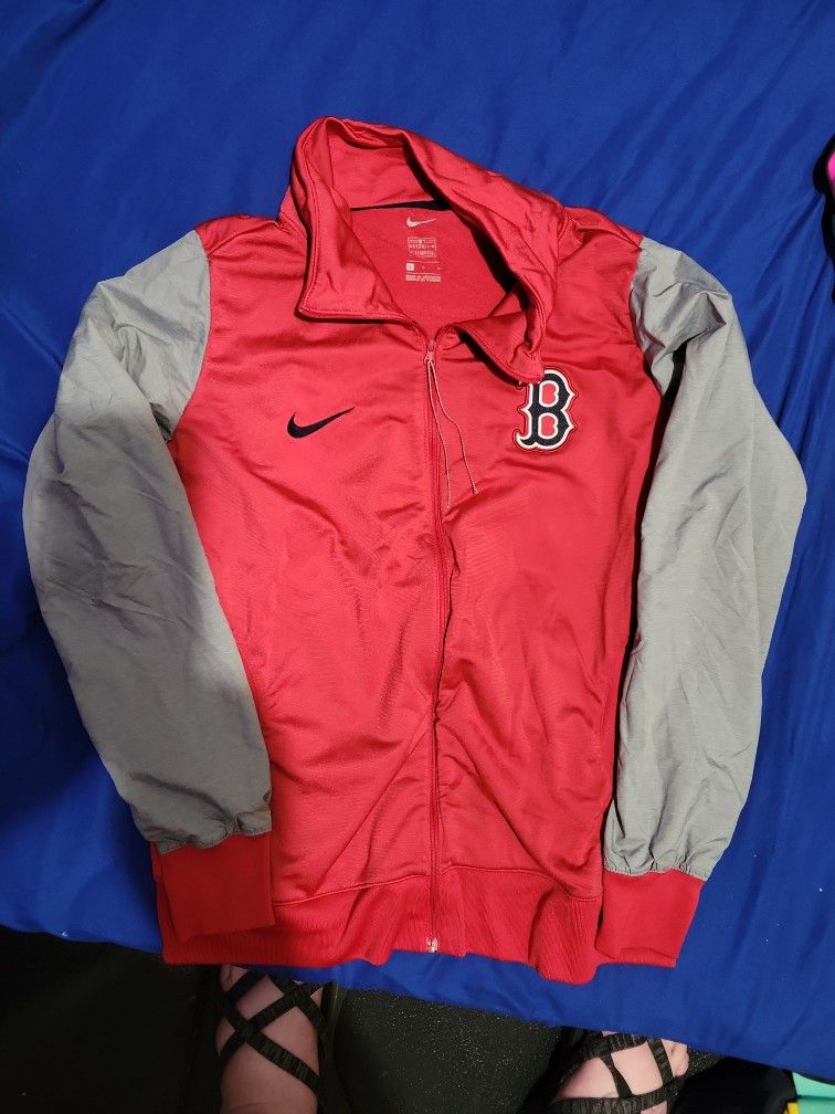 Boys Large 10/12 Nike RED SOX ZIP UP