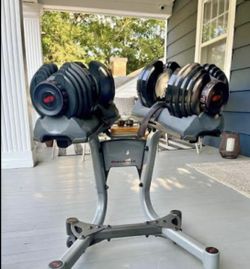 Bowflex Adjustable Dumbbells With Stand