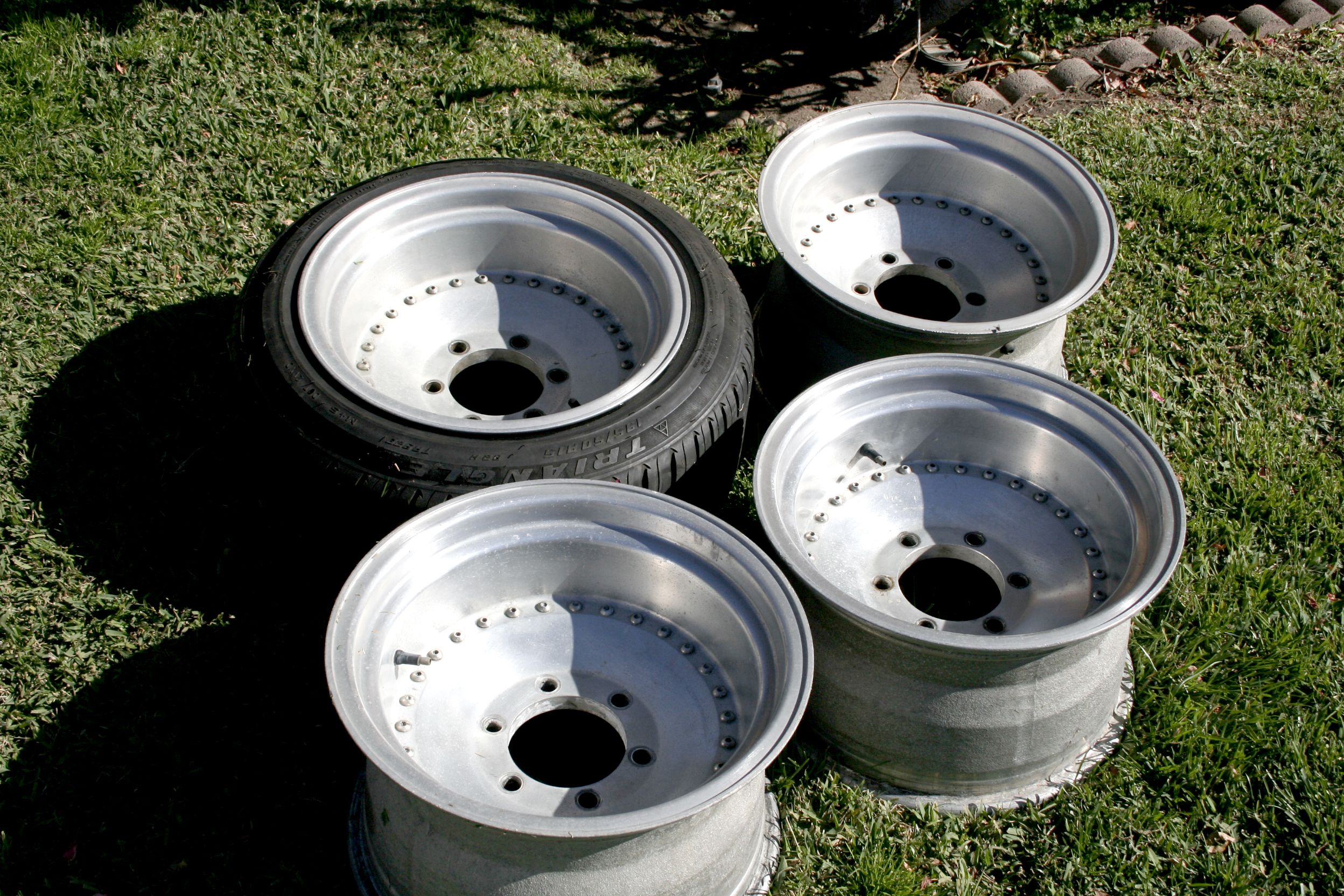 Old school Centerlines style rims 15x9 deepdish 6 lug datsun nissan mini truck aluminum wheels rines 15