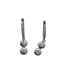 Effy 14K White Gold Diamond Dangling Earrings 3.9 Grams | .60 CTW